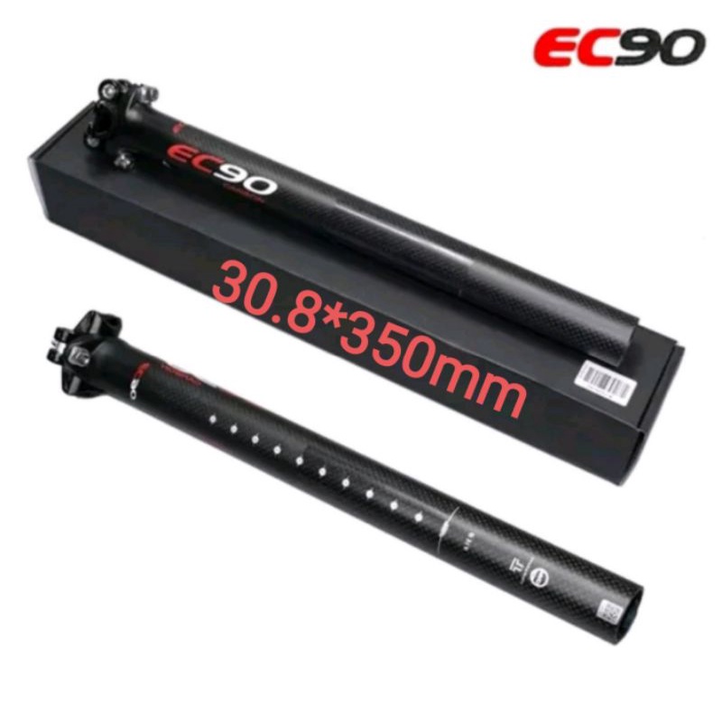 EC90 Seatpost Carbon size 30.8 mm Panjang 350 mm Seatpost Carbon Sepeda