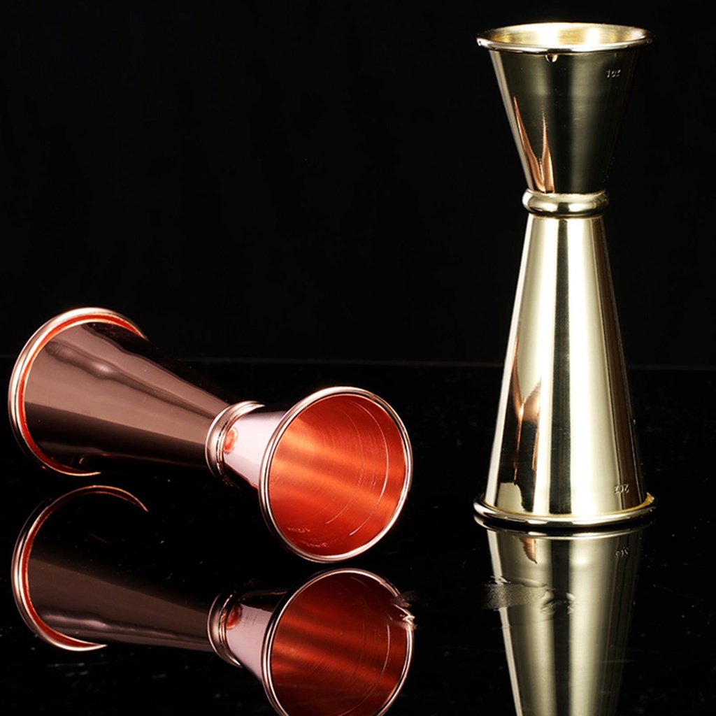 Top 1oz 2oz Double Cocktail Jigger Baru Measure Cup Drink Spirit Stainless Steel