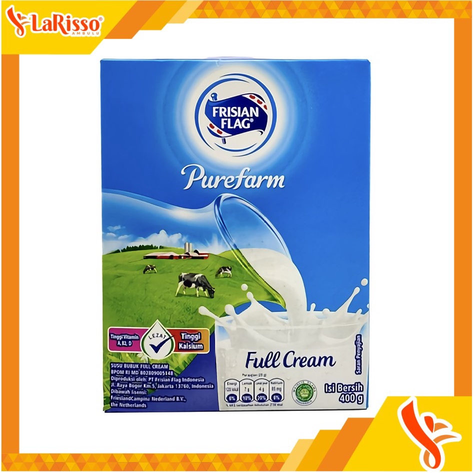 

SUSU FRISIAN FLAG PURE FARM 400GRAM FULL CREAM