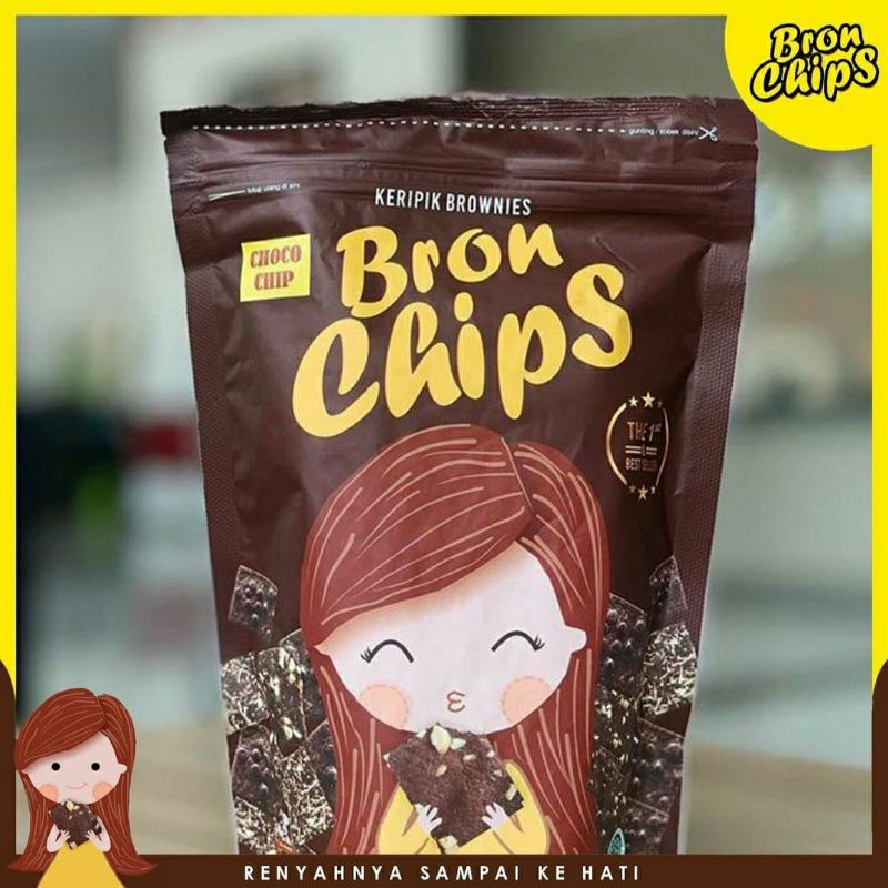 

Bron Chips Keripik Brownies 60 gram Bronchips Coklat Free Bubble Wrap Gratis Packing Kardus Brownis Kering Halal MUI Viral Choco chip Bronis Chocolate Makanan Ringan Kripik