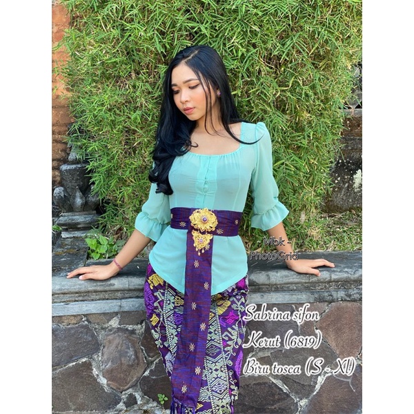 New kebaya sabrina sifon kerut