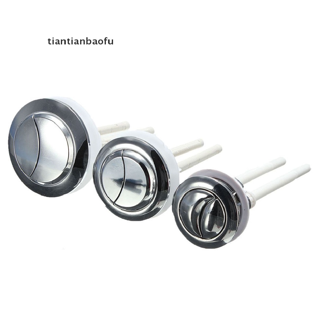 [tiantianbaofu] Plastic Dual Flush Toilet Water Tank Push Button With 2 Rod for 38 48 58mm Hole Boutique