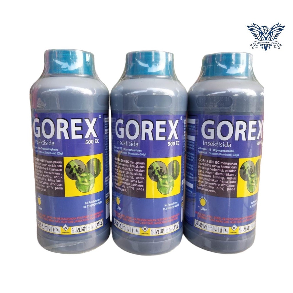 Insektisida Gorex 1 liter  bahan akif Kanon Dimetoat 500 ec pembasmi Hama Kutu Daun Kanon 400ec Dimetion 400 g/l Protap