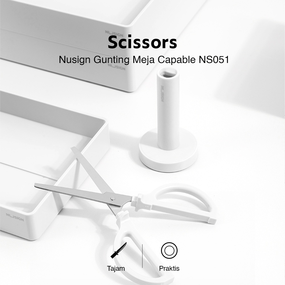 Nusign Scissors / Gunting Dengan Tempat Anti Slip NS051