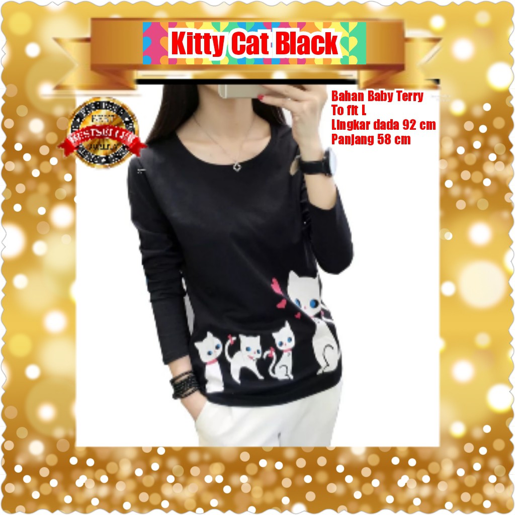 KITTY CAT / WHITE / GREY / BLACK / TERPOPULER TERLARIS TERMURAH