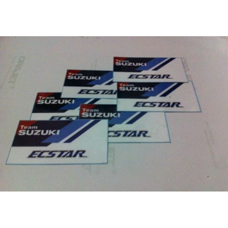 Stiker Team Suzuki Ecstar Biru Putih