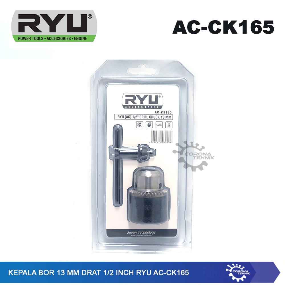 Ryu AC-CK165 -  Kepala Bor 13 mm Drat 1/2 Inch