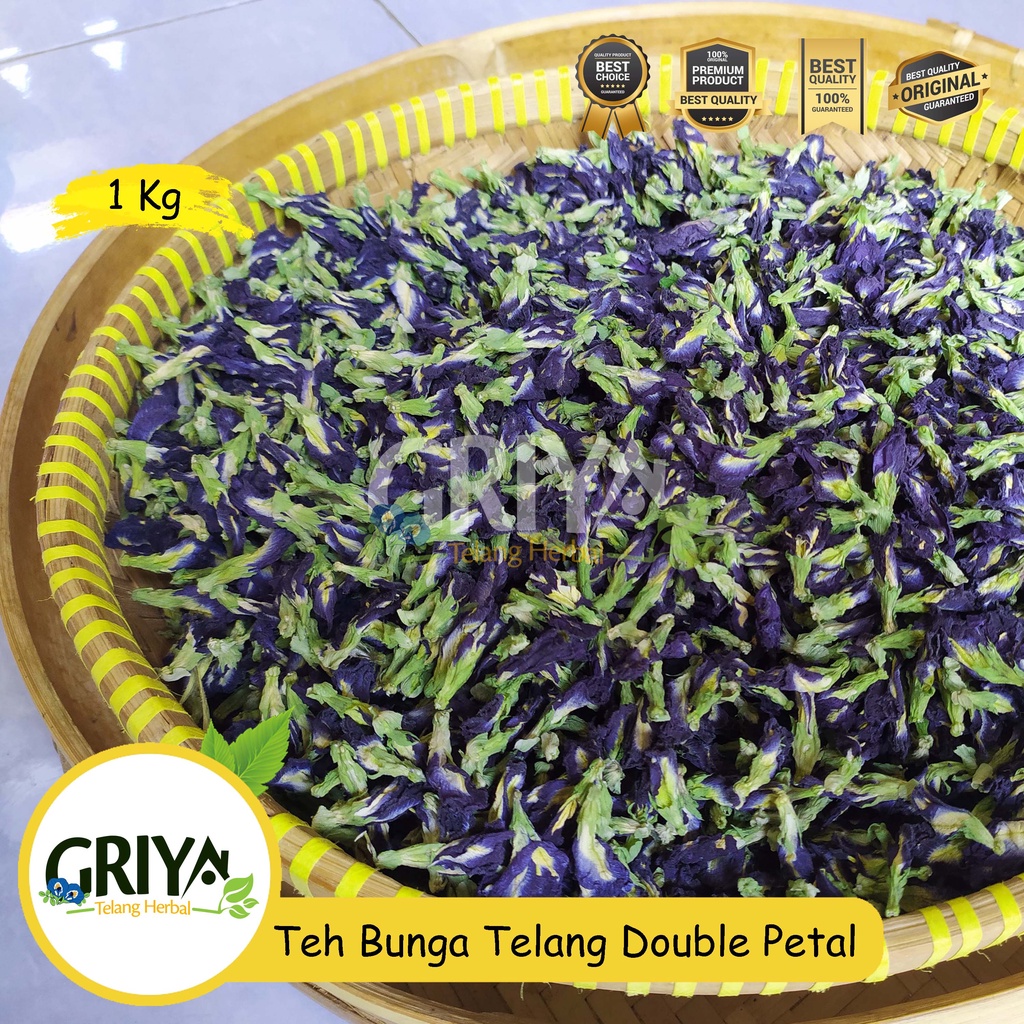 

Bunga Telang Tumpuk Kering (Double Petal) 1Kg