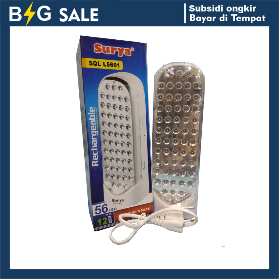 Lampu Emergency Surya SQL 5601 Lampu Darurat 56 LED