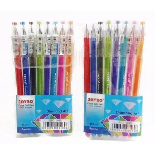 

Pulpen Gel Joyko Diamond 8 Warna GPC 309S - 0.5 mm