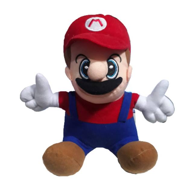 Boneka mario ukuran 30 cm/boneka mario lucu