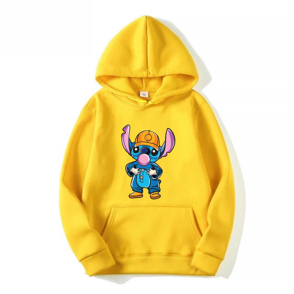 STICH Sweater Hoodie II STICH Jumper Hoodie II  Sweter Oblong Topi Sz M - XL ( Pria &amp; Wanita / Anak &amp; Dewasa )