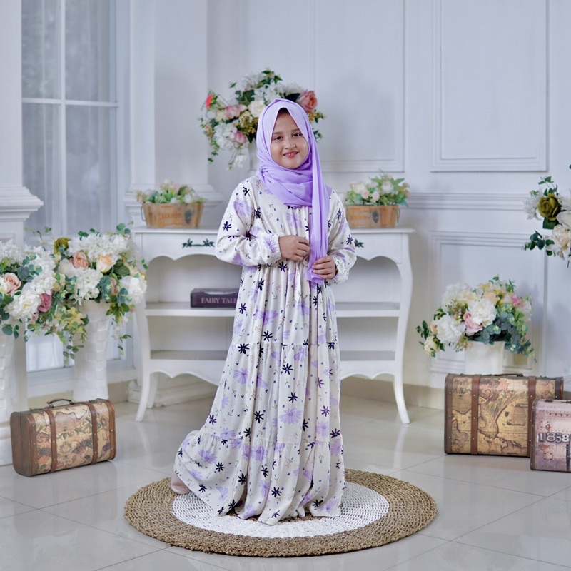 GAMIS COUPLE IBU DAN ANAK GAMIS LILAC GAMIS AMORA
