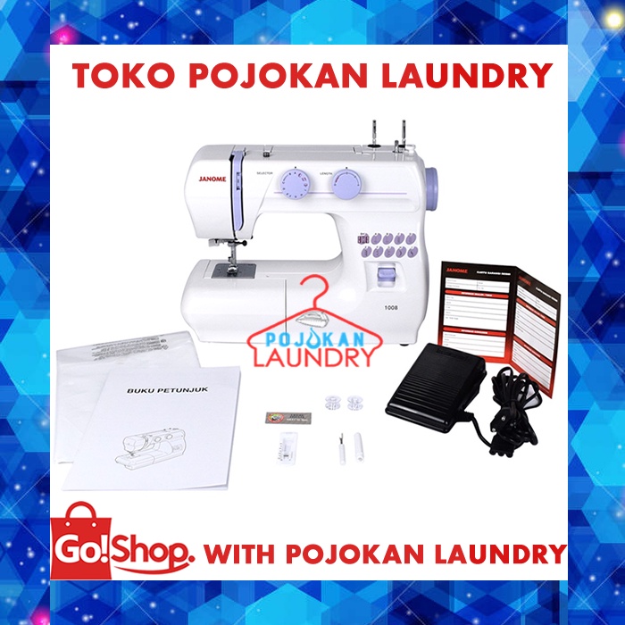 Janome 1008/Mesin Jahit Portable Multifungsi Janome 1008/Mesin Jahit Janome 1008