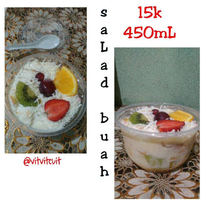 Salad buah size 450mL ( Bandung only ) ( GO SAND or COD )