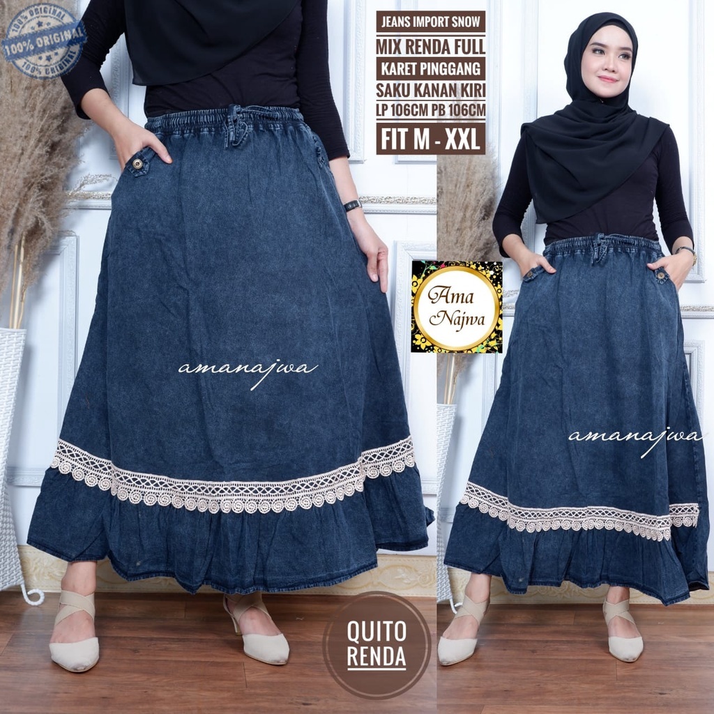 QUITO ROK JEANS ORIGINAL BY AMA NAJWA (100% ORI BERLABEL AMA NAJWA)
