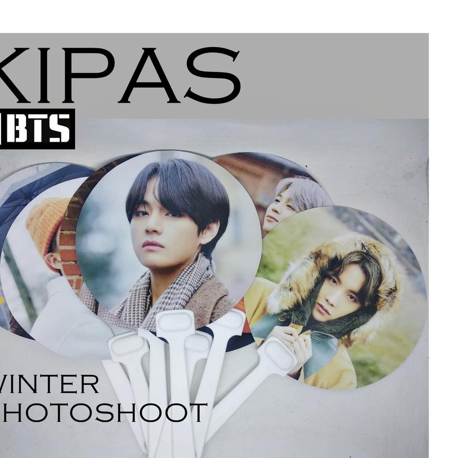 Bisa Cod Kpop Bts Kipas Tangan Hand Fan Winter Package Version