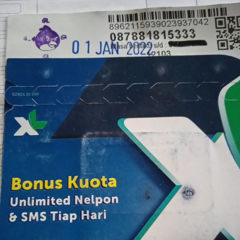 No Cantik XL Triple Ujung 3