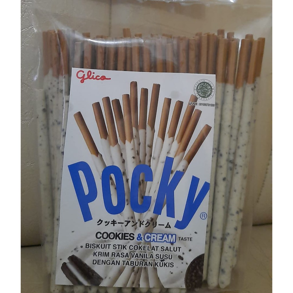 

Pocky coklat dan cookies cream 250 gr | snack manisan kiloan