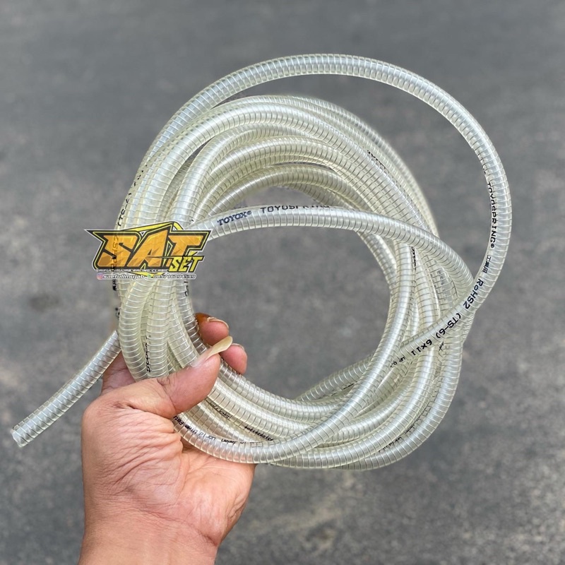 SELANG KABEL BENSIN SPIRAL KAWAT BENING TRANSPARAN TOYOSPRING CB GL MP TIGER NINJA RX KING RXZ VIXIO