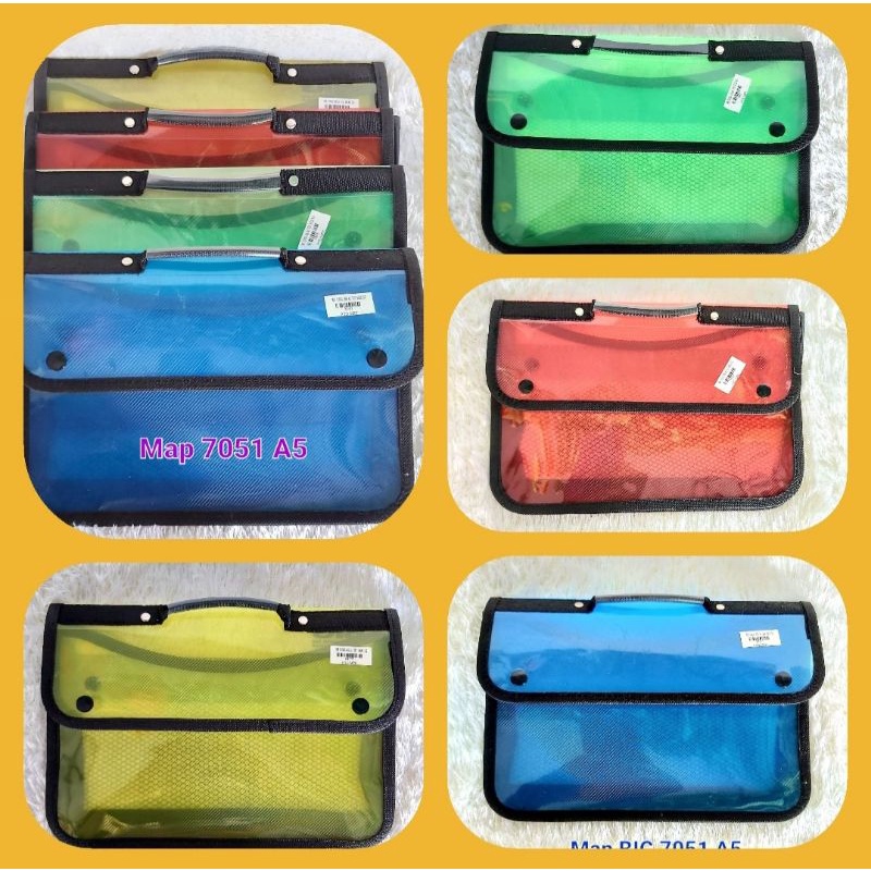 

Map Tenteng/Gagang/School Bag A5/Kwarto 7051 BIG Mrh/Kng/Hj/Br