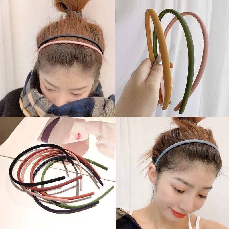 Bando Doff Polos 0.8cm Bandana Matte Korea / chail