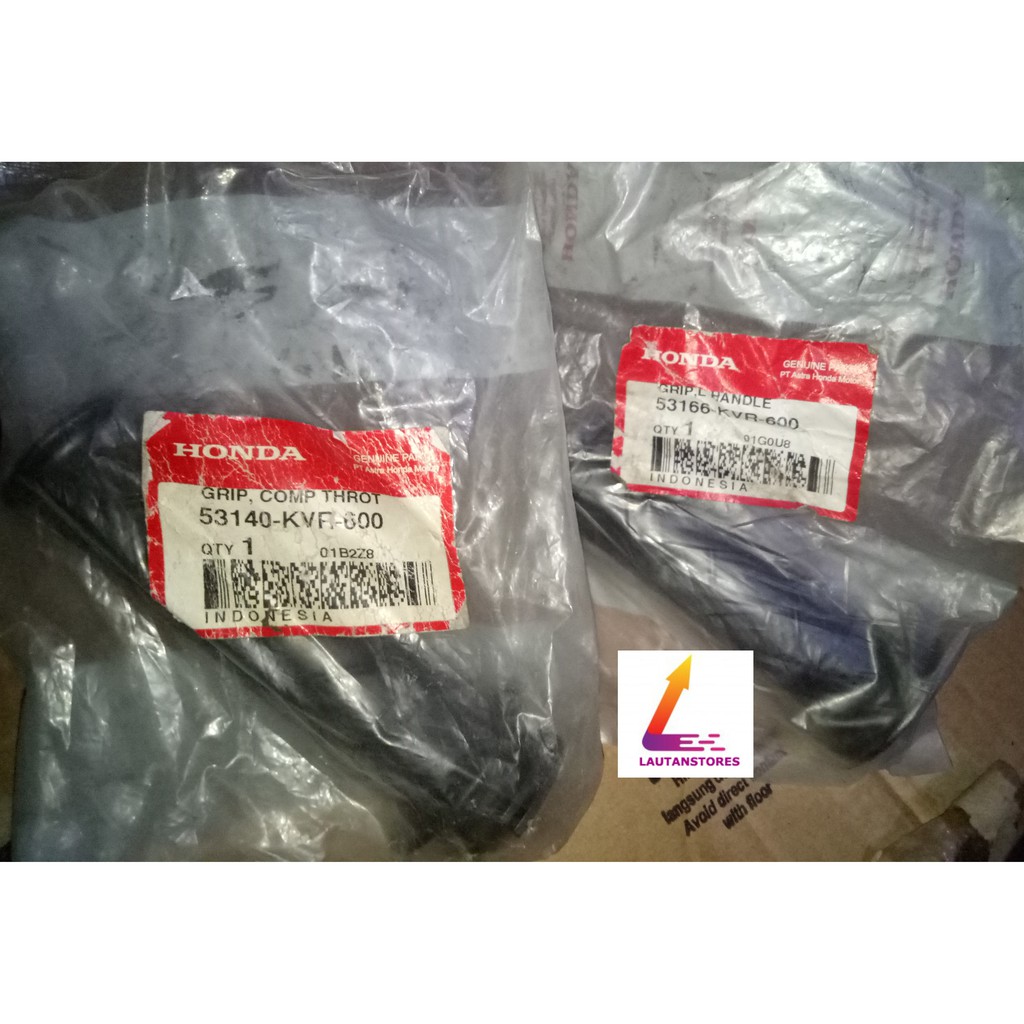 53140-KVR-600 53166-KVR-600 Grip Karet Stang Hand Fat Kanan Kiri Revo 100