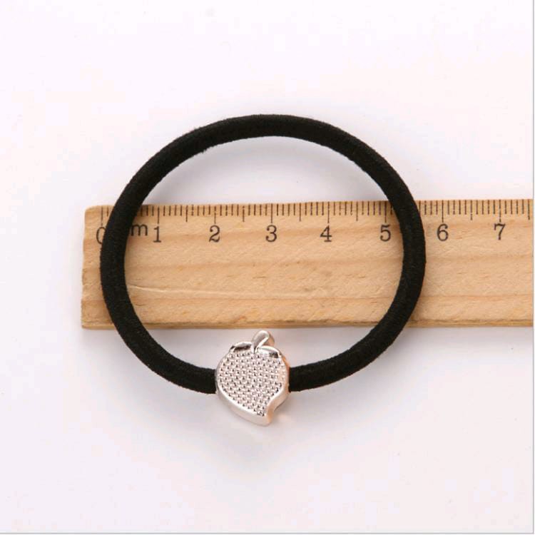 Ikat Rambut Karet hitam Wanita Korea Karet Simple Elegan Karet Ikat motif ikatan rambut-2