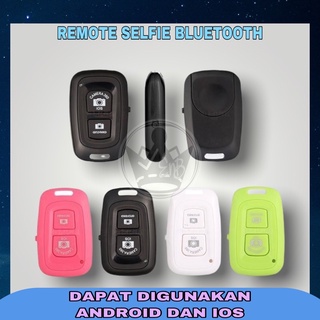 Tomsis Bluetooth Remote Shutter Smartphone Remote Shutter kamera Android IOS Remote Selfie Tombol Narsis