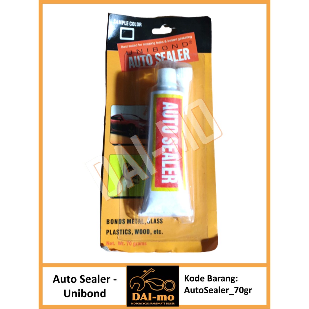 

Auto Sealer 70gr Unibond/ Lem Packing warna hitam 70 gr Autosealer 70g