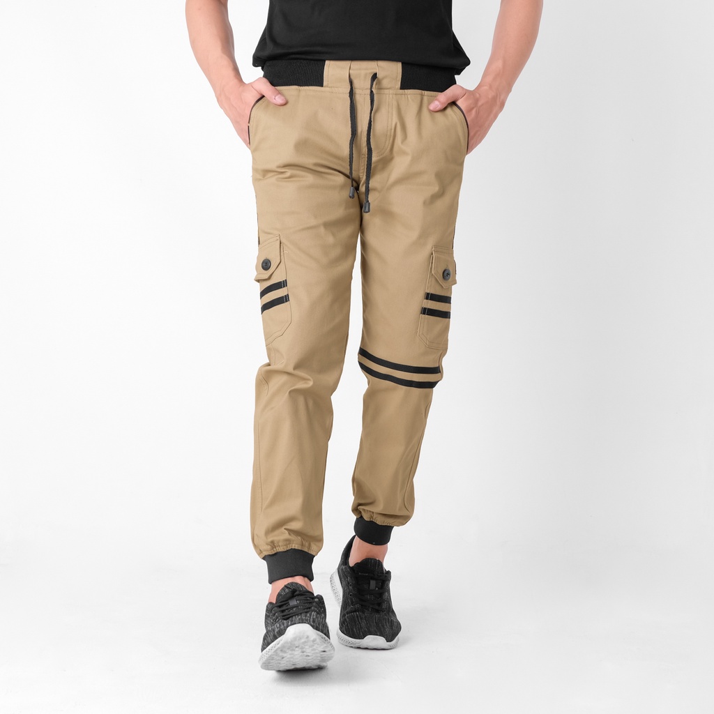 Celana Panjang Jogger Cargo Pria Premium Original