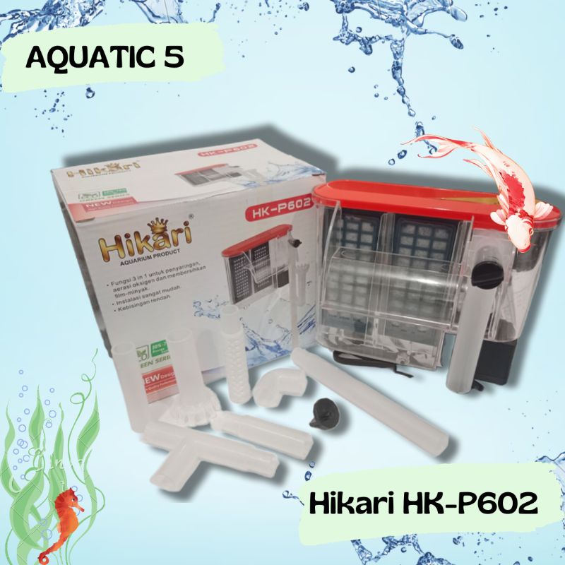 Pompa Aquarium Aquascape slim hanging filter HIKARI HK - P 602