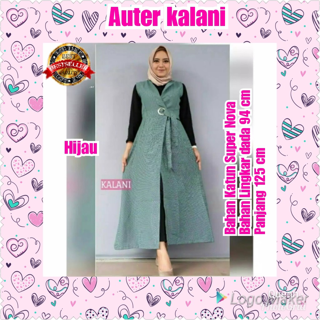 TERMURAH AUTER KALANI NAVY /GREY/CREAM/HIJAU/GREEN/MUSLIM/TERPOPULER/TERLARIS/KONDANGAN/TERMURAH