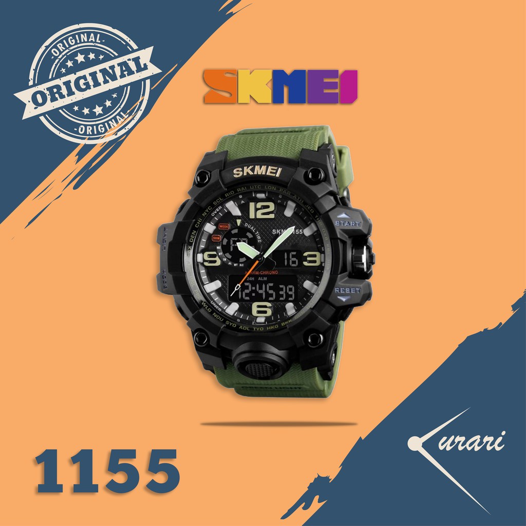 skmei 1155 army green