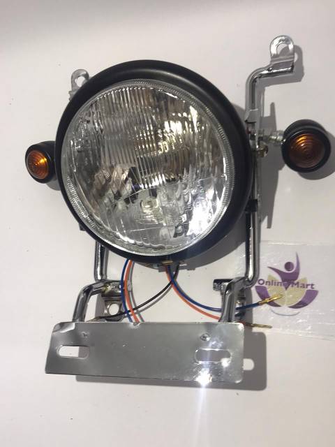 Lampu pesek plus breket tulang rx king plus sen hitam