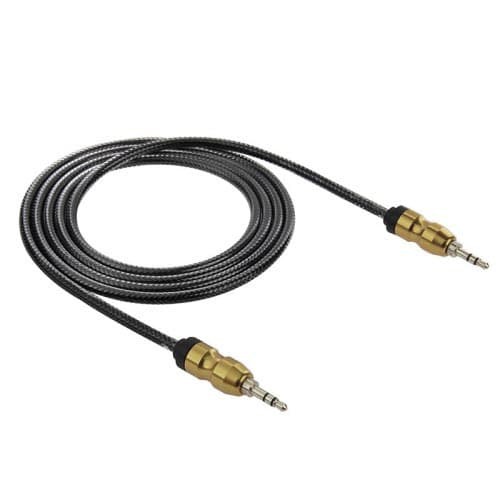kabel aux 1m jack 3.5mm gold plate snake cable kabel ular jack gentong