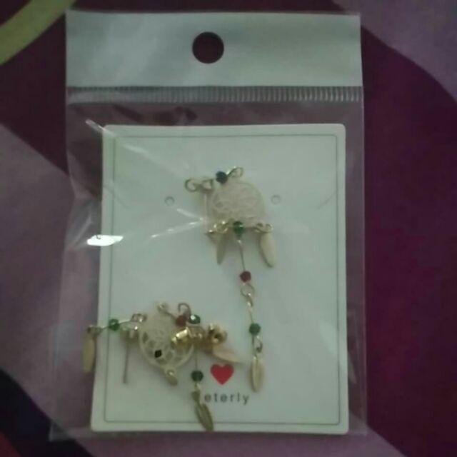 Anting Gantung Panjang Model Dream Catcher Dengan Rumbai Untuk Wanita A554