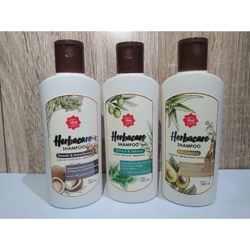 VIVA HERBACARE SHAMPOO / SHAMPO HERBAL - 180ML