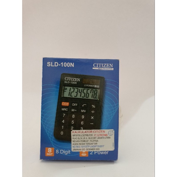 

kalkulator saku citizen sld100n