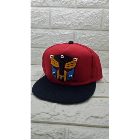 Topi Anak Snapback anak/Topi ploking anak/topi anak karakter-Tranformer