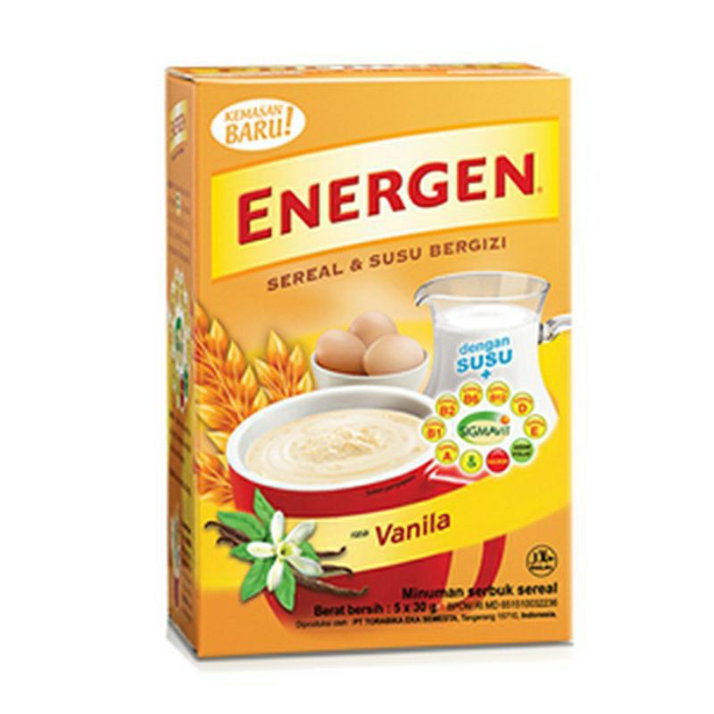 ENERGEN SEREAL isi 5pcs | Energen Coklat Vanila