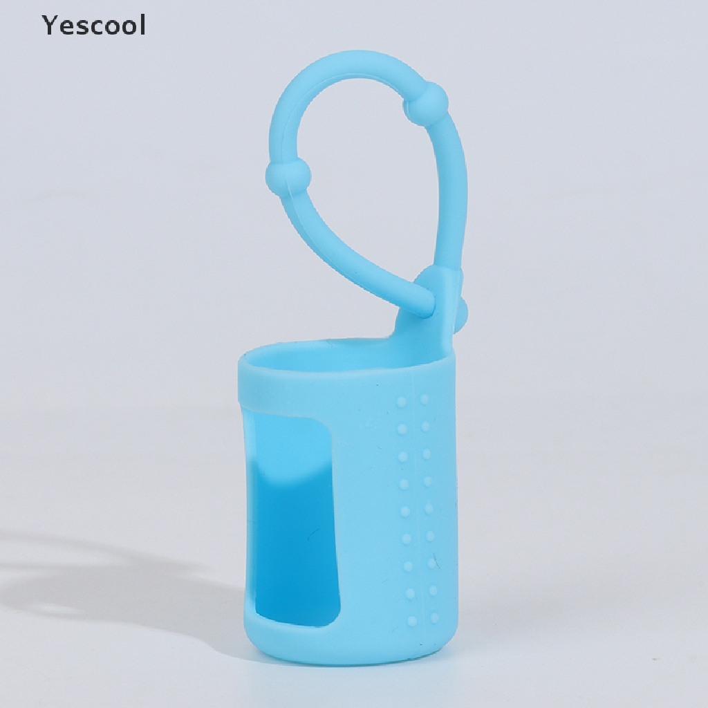 Yescool 6Pcs Casing Pelindung Botol Minyak Esensial 5 / 15 / 10ml Bahan Silikon