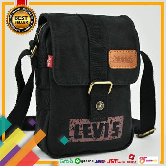 ON SALE.. TAS SELEMPANG PRIA TAS LEVIS TAS KANVAS PRIA COWOK ..TERLARIS
