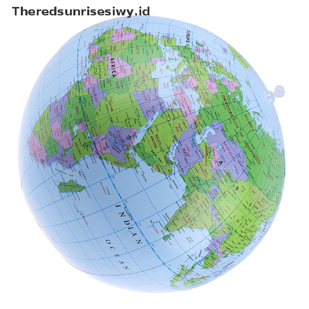 # Alat Rumah Tangga # Bola Dunia Tiup Ukuran 38cm Untuk Belajar Geografi