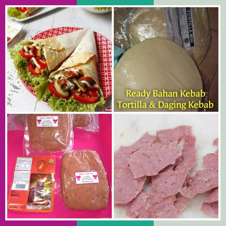 

Gojek Only Bahan Kebab Daging Kebab 200Gr Tortilla 10Lembar
