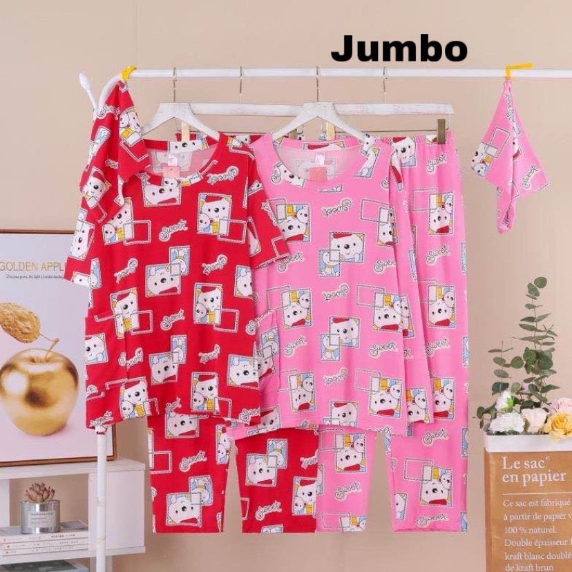 Pamelo CP Jumbo Setelan Big Size Baju Tidur Jumbo Piyama Jumbo XXL