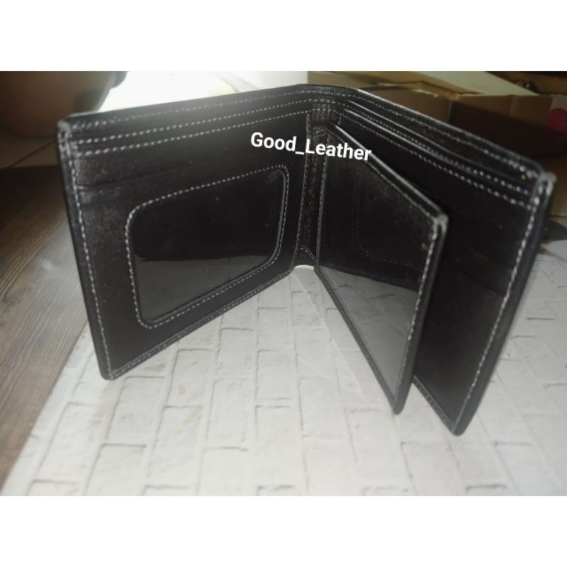 Dompet Kulit Sapi pria pendek asli full grain kulit sapi ori vintage dompet kulit masa kini