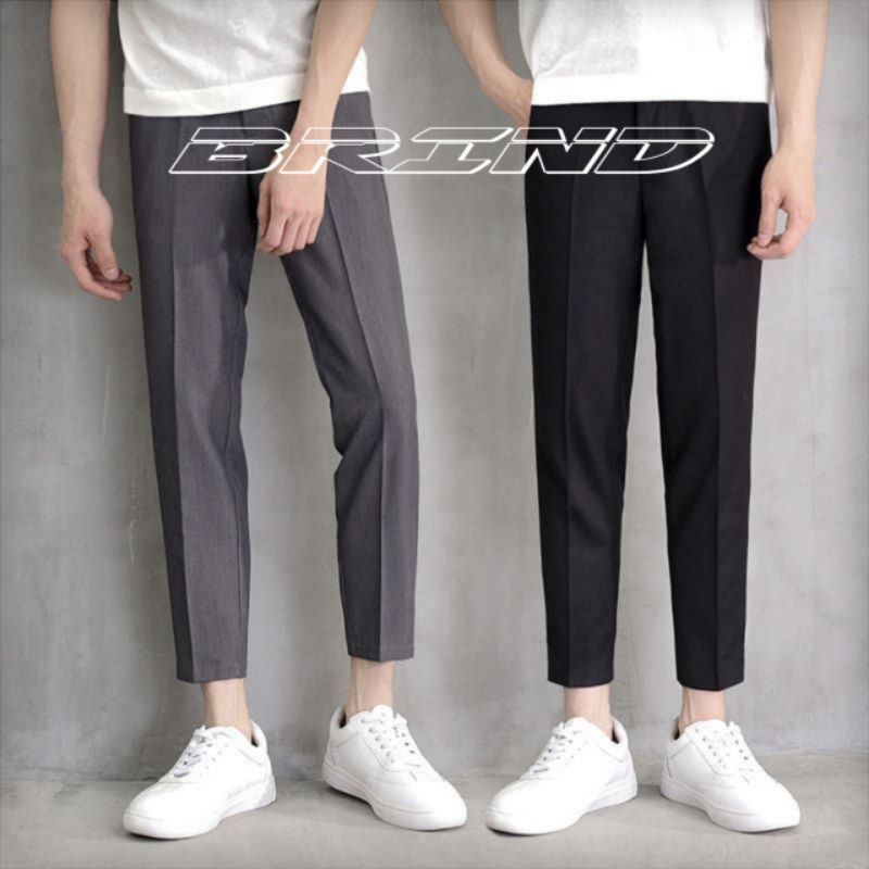 CELANA FORMAL KOREAN SLIM ABU TUA, HITAM, ABU MUDA SIZE 28-38