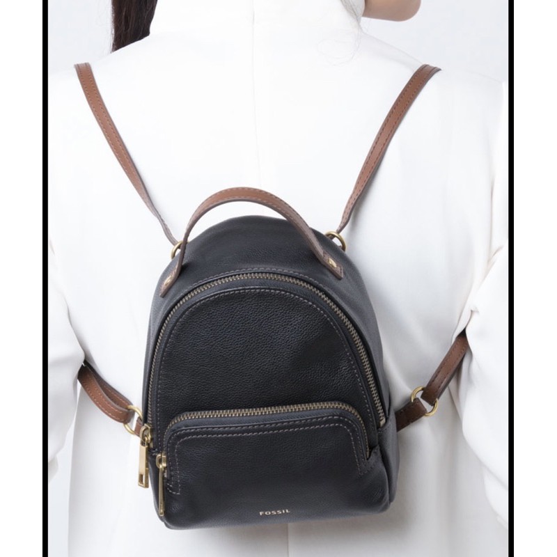 fossil felicity mini backpack black NEW