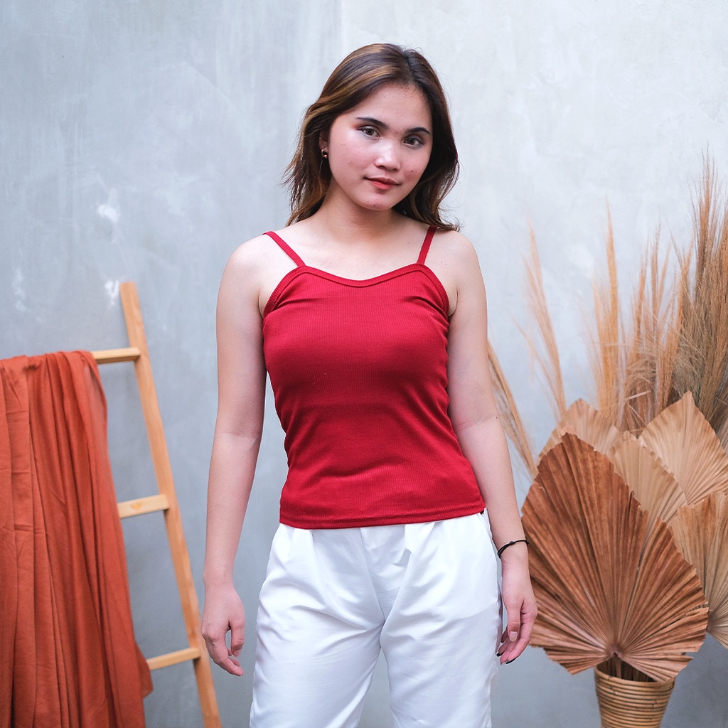 AFI - EC - Tanktop Kamisol RIB-Maroon